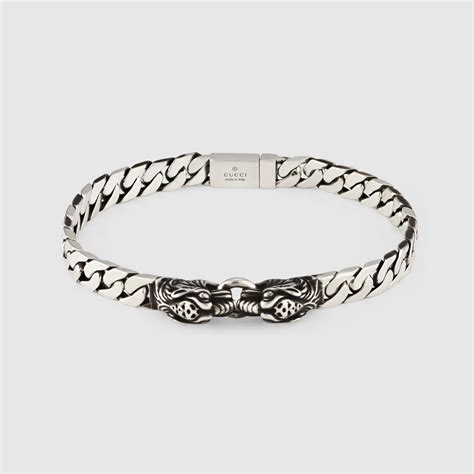 gucci tiger bracelet|gucci tiger head necklace silver.